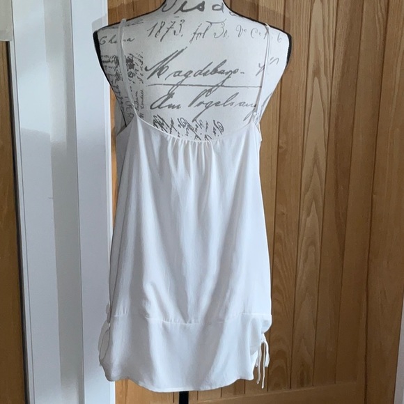 Gold Hawk Beaded Silk Tank Top, M. Like new condition. - Picture 2 of 11